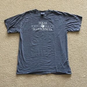 Comfort Colors Texas Bluebonnets Blue Short Sleeve T-Shirt Unisex Size Large EUC